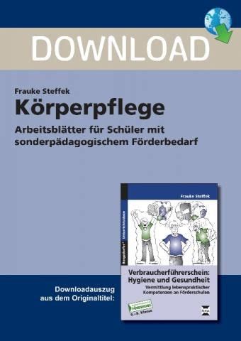 koerperpflege unterrichtsmaterial zum