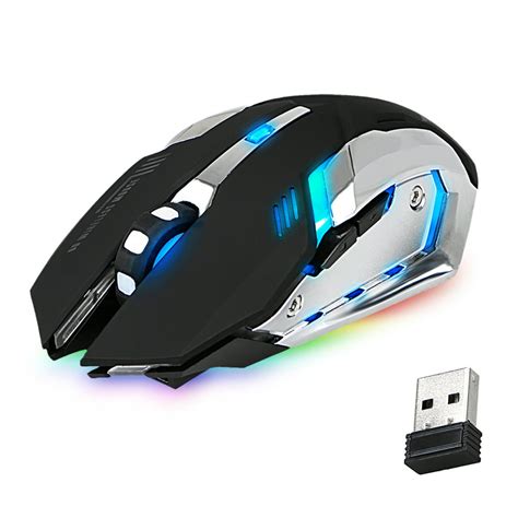tsv rechargeable xm ghz  color led backlit bluetooth wireless usb optical gaming mouse