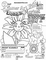 Coloring Contest Summer Fair sketch template