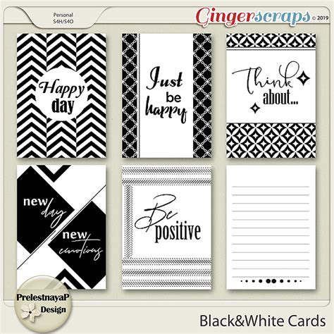 gingerscraps cards  calendars blackwhite cards