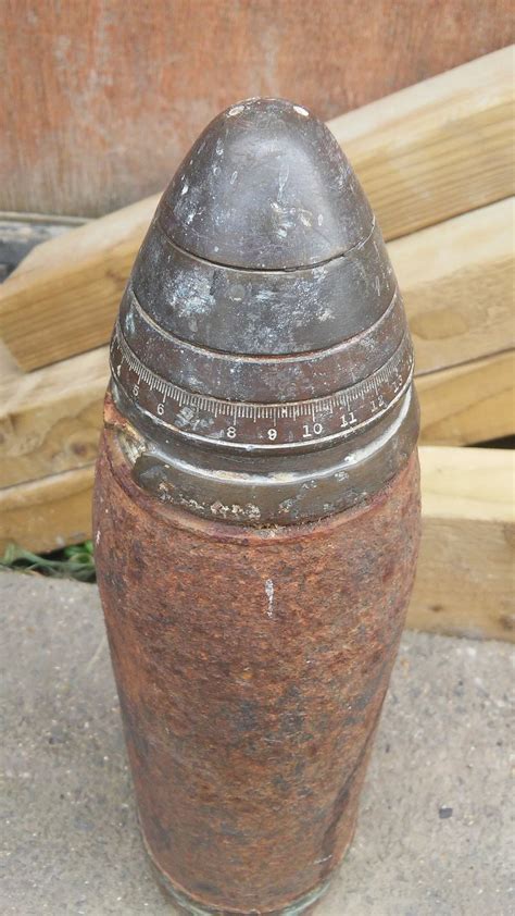 world war artillery shell   garden sparks scare express