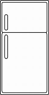 Fridge Refrigerator Clipart Clip Outline Line Refrigerators Cliparts Clker Colouring Freeclip Simplistic Empty Clipartix Simple Large Sweetclipart Use Projects These sketch template