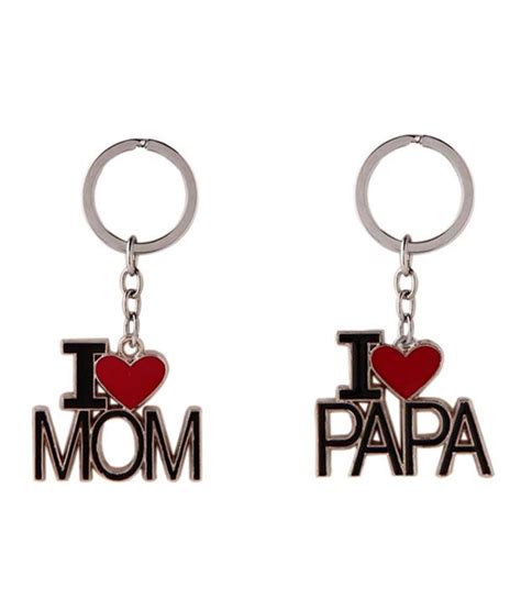 meena collection i love mom and papa key chain multicolor buy online