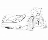 Sonic Coloring Hedgehog Pages Running Car Generations Printable Run Library Clipart Line Popular Comments sketch template