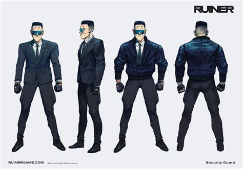 ruiner security guard benedykt szneider cyberpunk character security guard gaming clothes