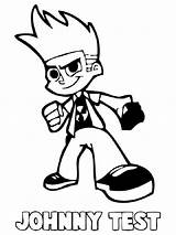 Coloring Pages Johnny Test Printable Recommended Kids Cartoons Color sketch template