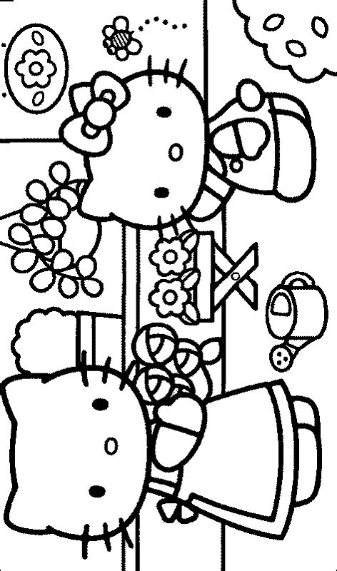 printable  kitty coloring pictures  kitty colouring