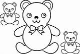 Coloring Bear Family Toy Wecoloringpage sketch template