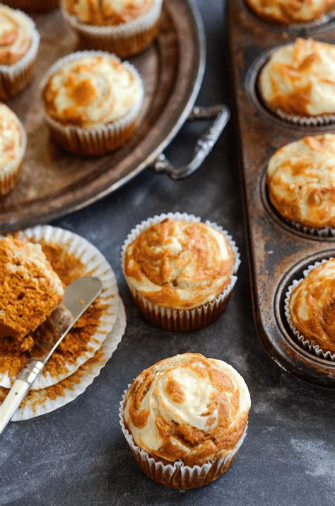 pumpkin cream cheese swirl muffins  novice chef pumpkin recipes