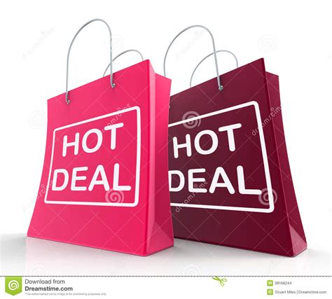 hot deal bags show shopping discounts and bargains stock