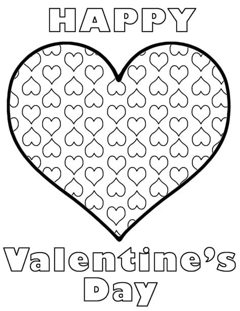 preschool coloring pages  valentines day
