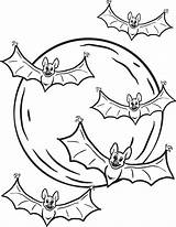 Bat Coloring Bats Pages Halloween Printable Kids Color Flying Moon Colouring Fruit Sheets Print Realistic Getcolorings Monster Simple Choose Board sketch template