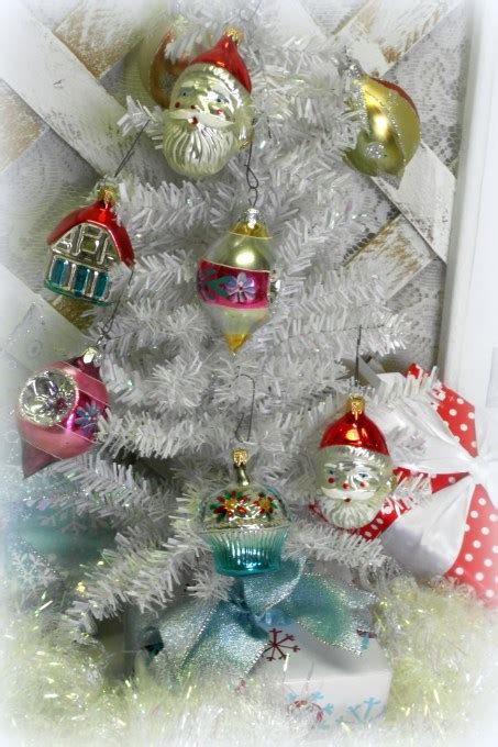 Assortment Of Retro Mercury Glass Christmas Ornaments