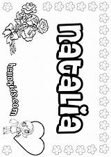 Natalia Coloring Pages Hellokids Color Print sketch template