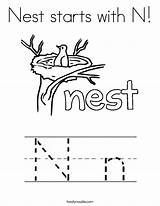 Coloring Nest Starts Built California Usa sketch template