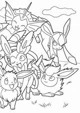 Eevee Pikachu Colorir Pokémon sketch template