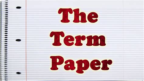 term paper   term paper outline format