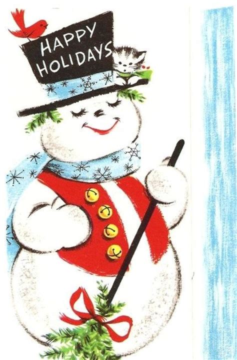 Happy Holidays Vintage Christmas Pinterest