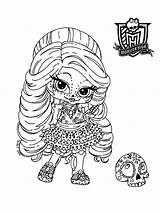 Coloring Pages Monster Baby High Printable sketch template
