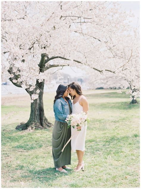 District Of Columbia Cherry Blossom Engagement Session