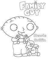Stewie Guy Family Coloring Griffin Pages Drawing Printable Cartoon Drawings Paintingvalley sketch template