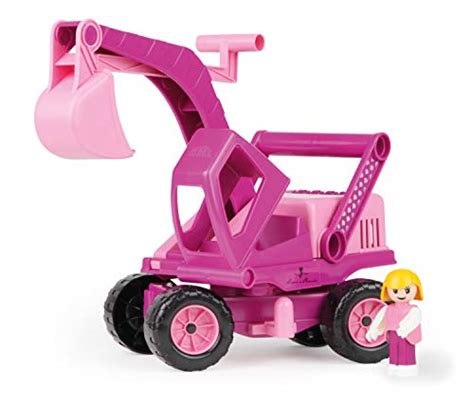 lena toys lena eco active princess pink toy excavator truck   eco friendly bpa  phthalates
