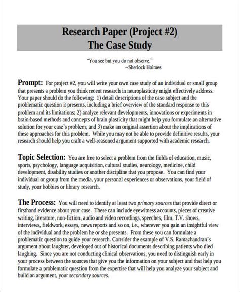 case study research paper conclusion   research paper