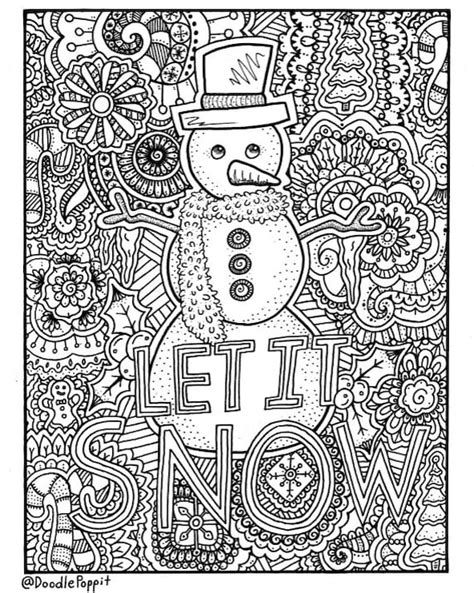christmas coloring page coloring book pages printable adult etsy