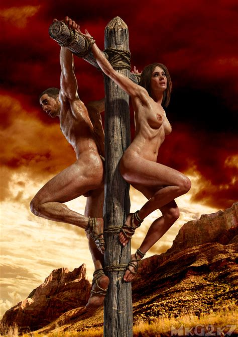 naked crucifixion