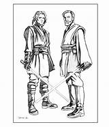 Coloring Anakin Skywalker Wars Star Pages Popular sketch template
