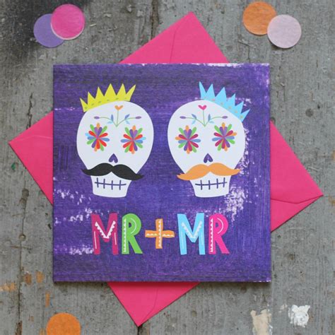 Mr And Mr Gay Wedding Card By Double Thumbs Up