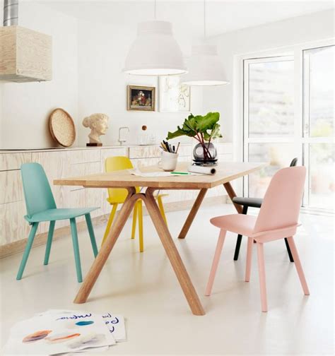 Pastel Modern Dining Room Sets With Bench Interior Design Ideas