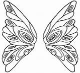 Wings Fairy Coloring Pages Printable Butterfly Pattern Large Clipart Template Color Designs Patterns Clipartbest Getdrawings Simple Getcolorings Choose Board Craft sketch template