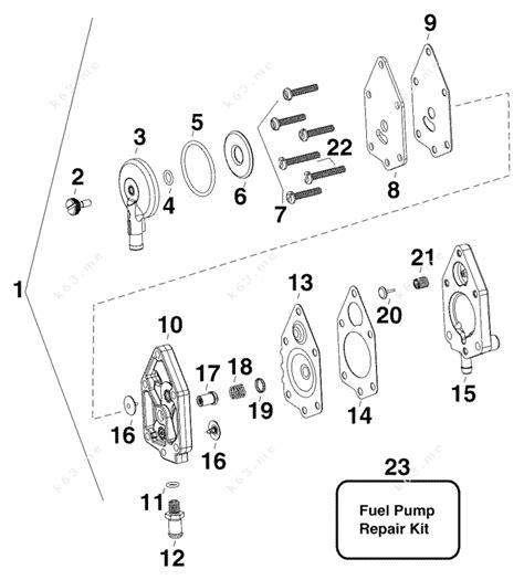 evinrude   edelsrc fuel lift pump parts catalog