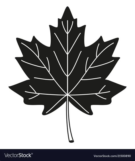 leaf vector black  white pictures