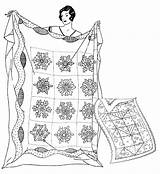 Quilt Coloring Motifs Pages Various Beautiful sketch template