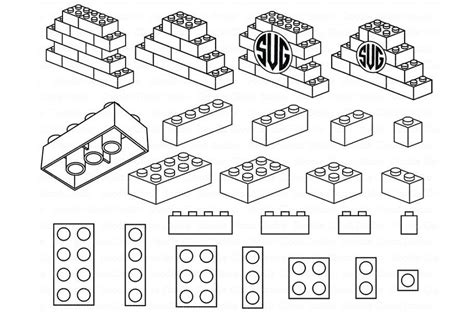 bricks svg building blocks svg monogram svg lego design lego font