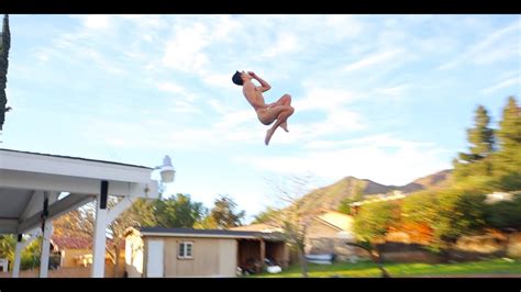 Rob Jumps Off Roof Naked Youtube