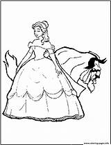 Coloring B4fd Beast Belle Princess Disney Beauty Pages Printable sketch template