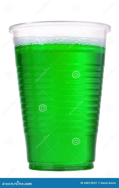 green liquid   plastic glass stock image image  alcohol pouring