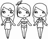 Coloring Pages Girls Friend Girl Cute Getcolorings sketch template