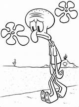 Coloring Sad Squidward Pages Tentacles Spongebob Face Cartoon Print Printable Clipart Easy Kids Characters Color Drawing Colouring Sandy Draw Fastseoguru sketch template