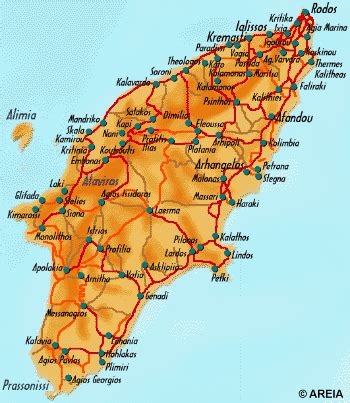 gnto greek islands rhodes map