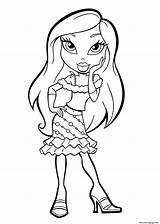 Coloring Bratz Pages Lady Young Printable sketch template