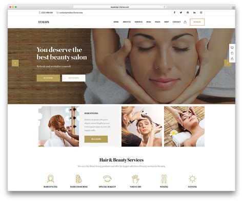 beauty salon responsive multipage website template lupongovph