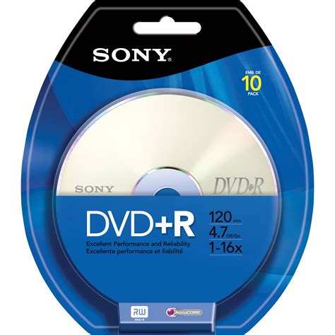 sony dvdr recordable dvd media  pack dprrb bh photo