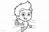 Coloring Pages Bubble Gil Guppies Printable Kids sketch template
