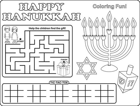 hanukkah printable activities lets celebrate