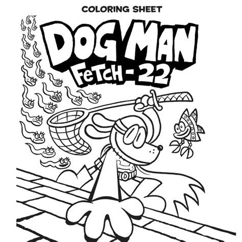 dog man unleashed pages coloring pages