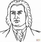 Coloring Bach Getcolorings Pages Johann Sebastian sketch template